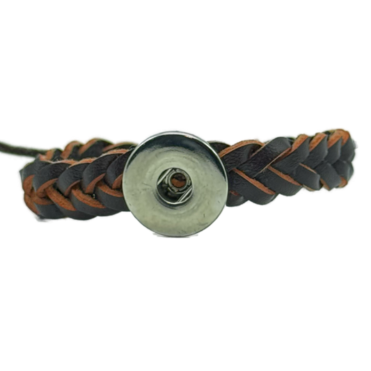 Slim Braid Snap Bracelet