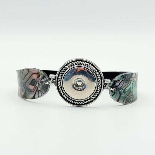 Boho Abalone Snap Bracelet