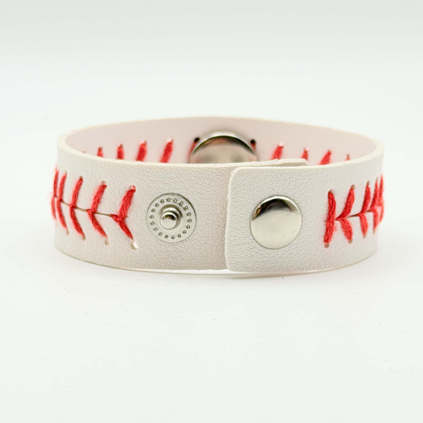 Baseball Lace Snap Bracelet