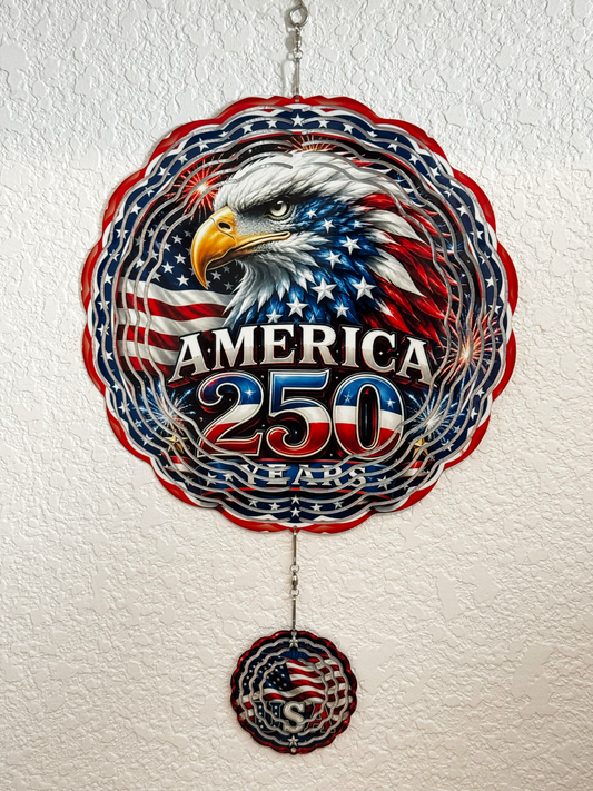 Patriotic, America 250 Years, Wind Spinner