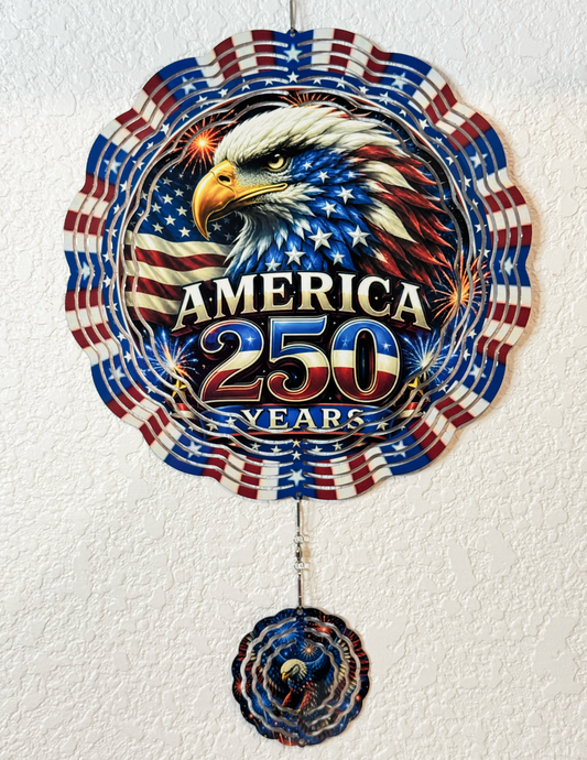 Patriotic, America 250 Years, Wind Spinner