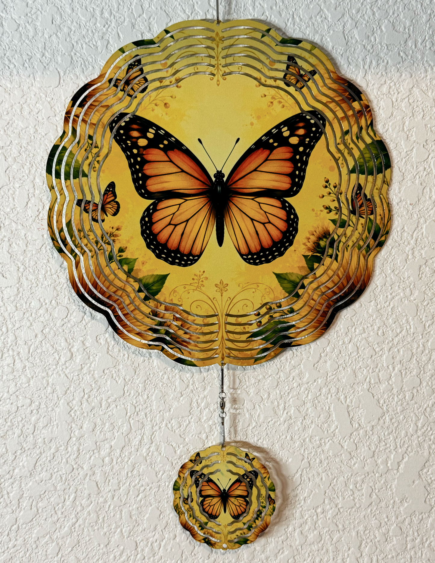 Monarch Butterfly Wind Spinner