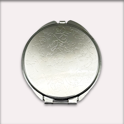White Texas Hold 'Em Compact Mirror