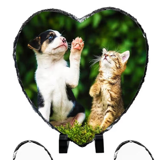 Heart Shaped Photo Slate