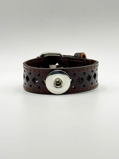 Trailblazer Leather Snap Bracelet