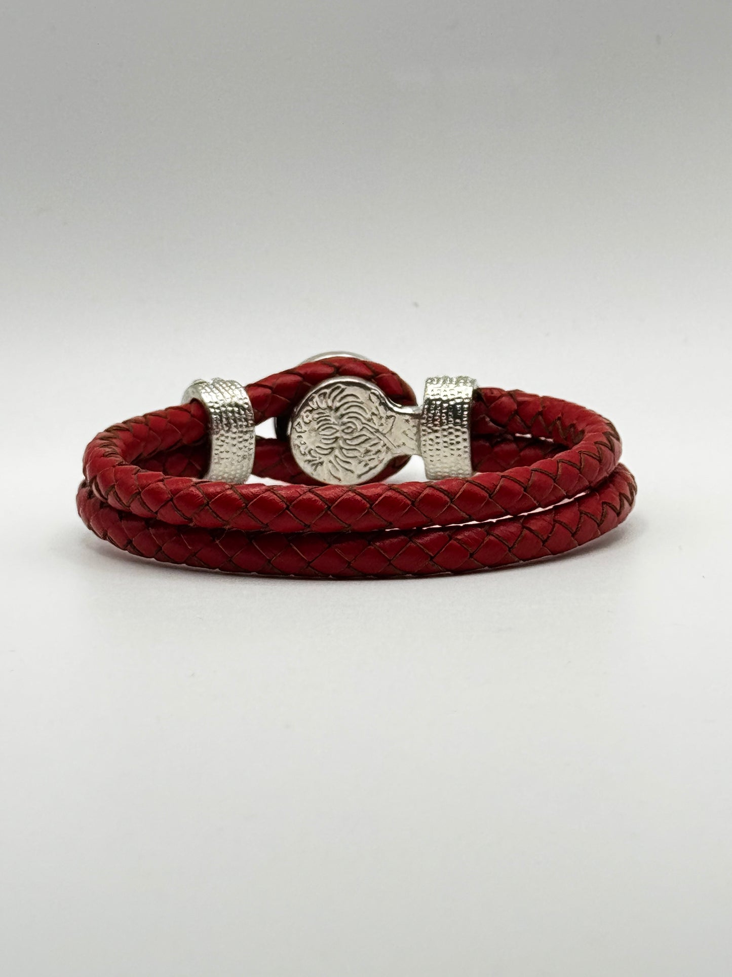 Double Leather Rope Snap Bracelet