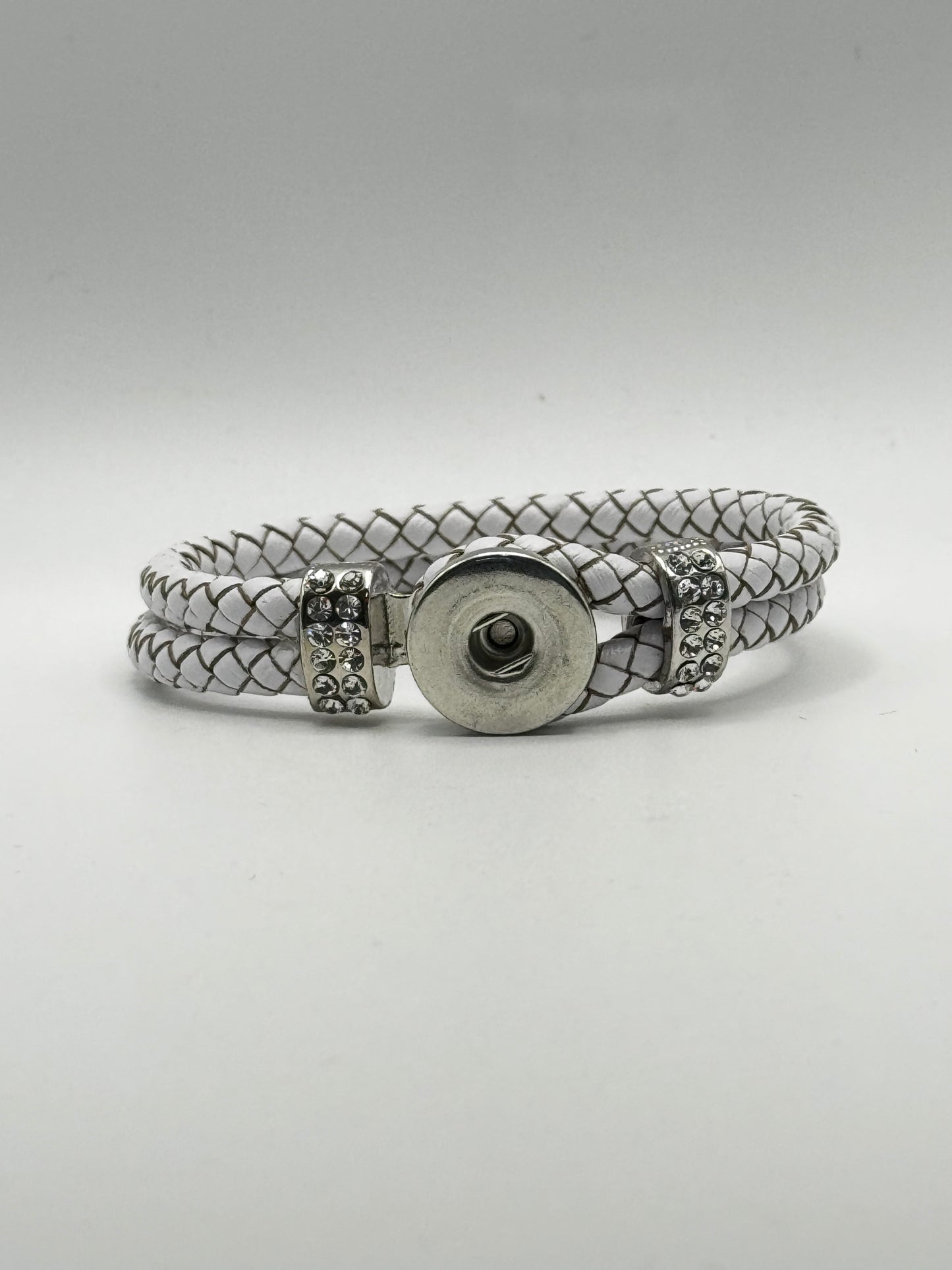 Double Leather Rope Snap Bracelet
