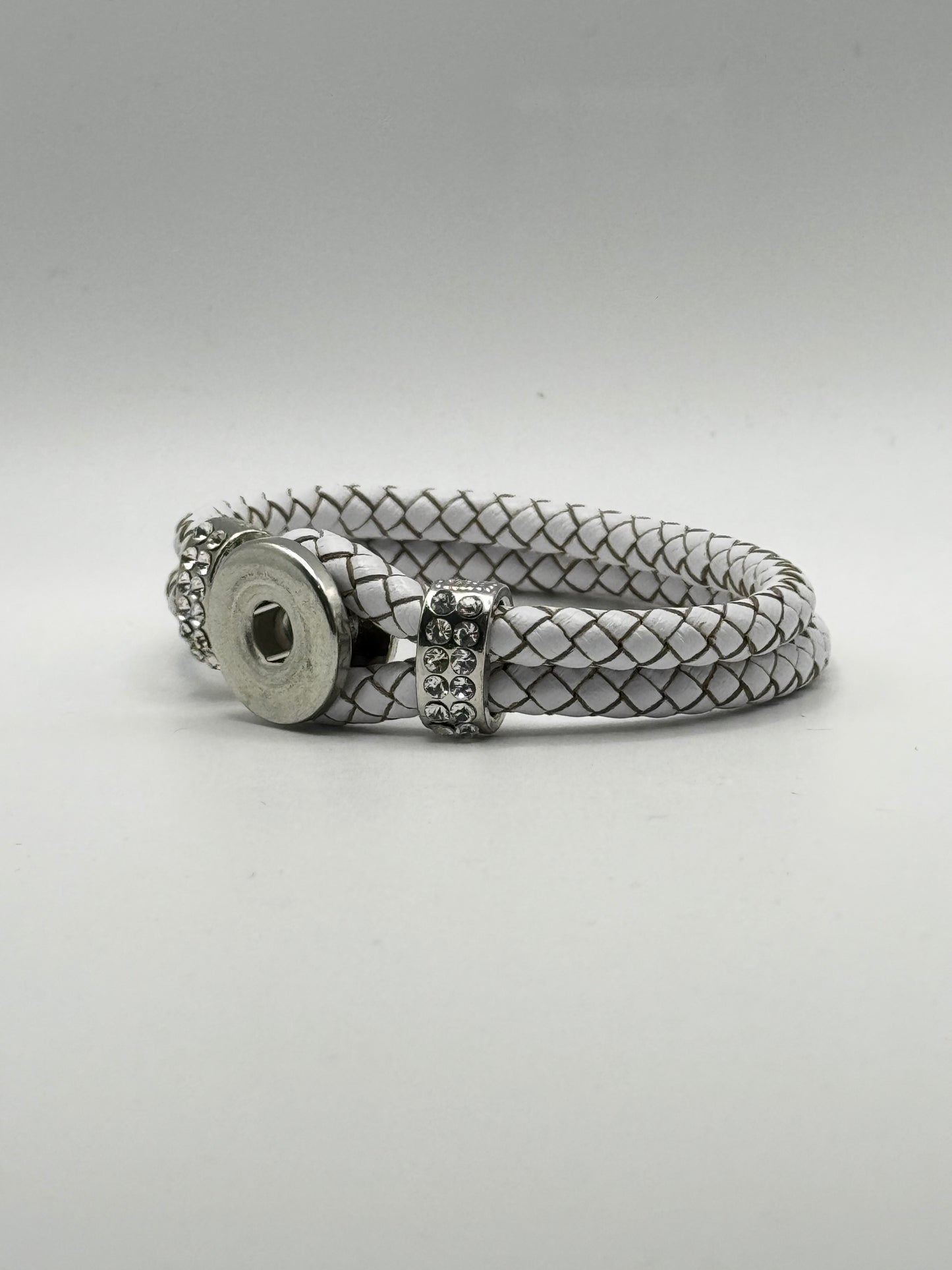 Double Leather Rope Snap Bracelet
