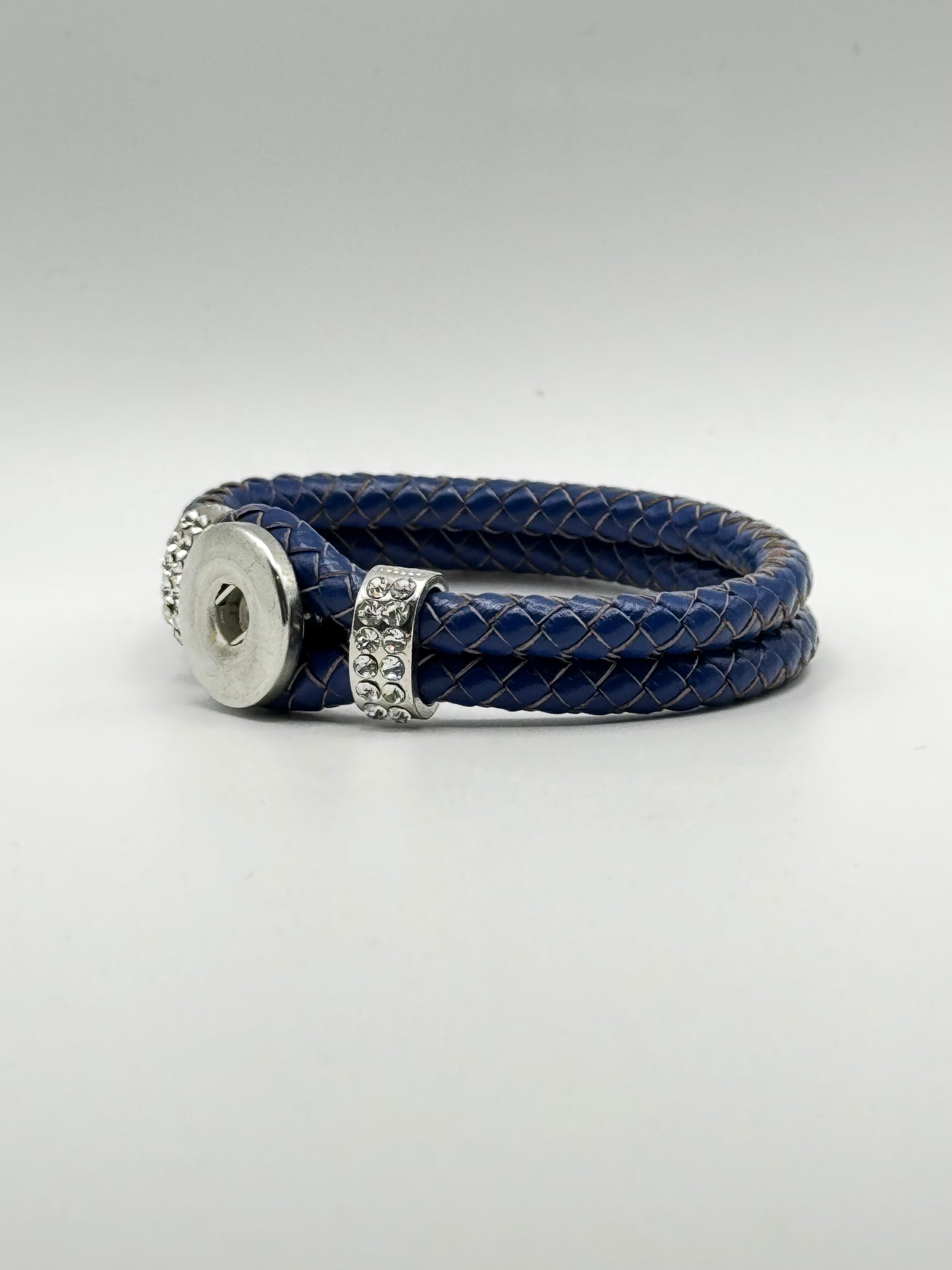 Double Leather Rope Snap Bracelet