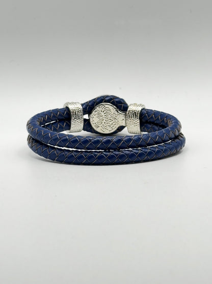 Double Leather Rope Snap Bracelet