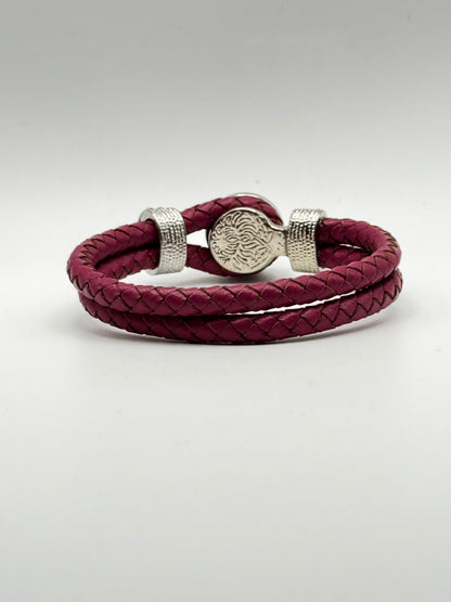 Double Leather Rope Snap Bracelet