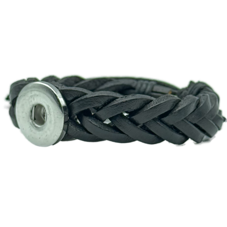 Slim Braid Snap Bracelet