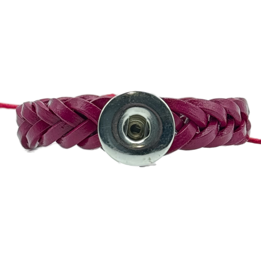 Slim Braid Snap Bracelet