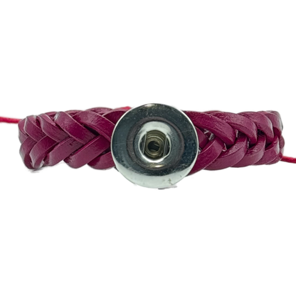 Slim Braid Snap Bracelet
