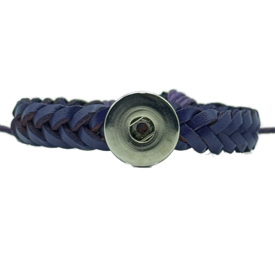 Slim Braid Snap Bracelet