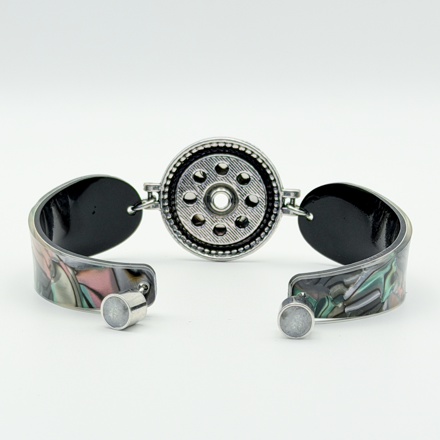 Boho Abalone Snap Bracelet