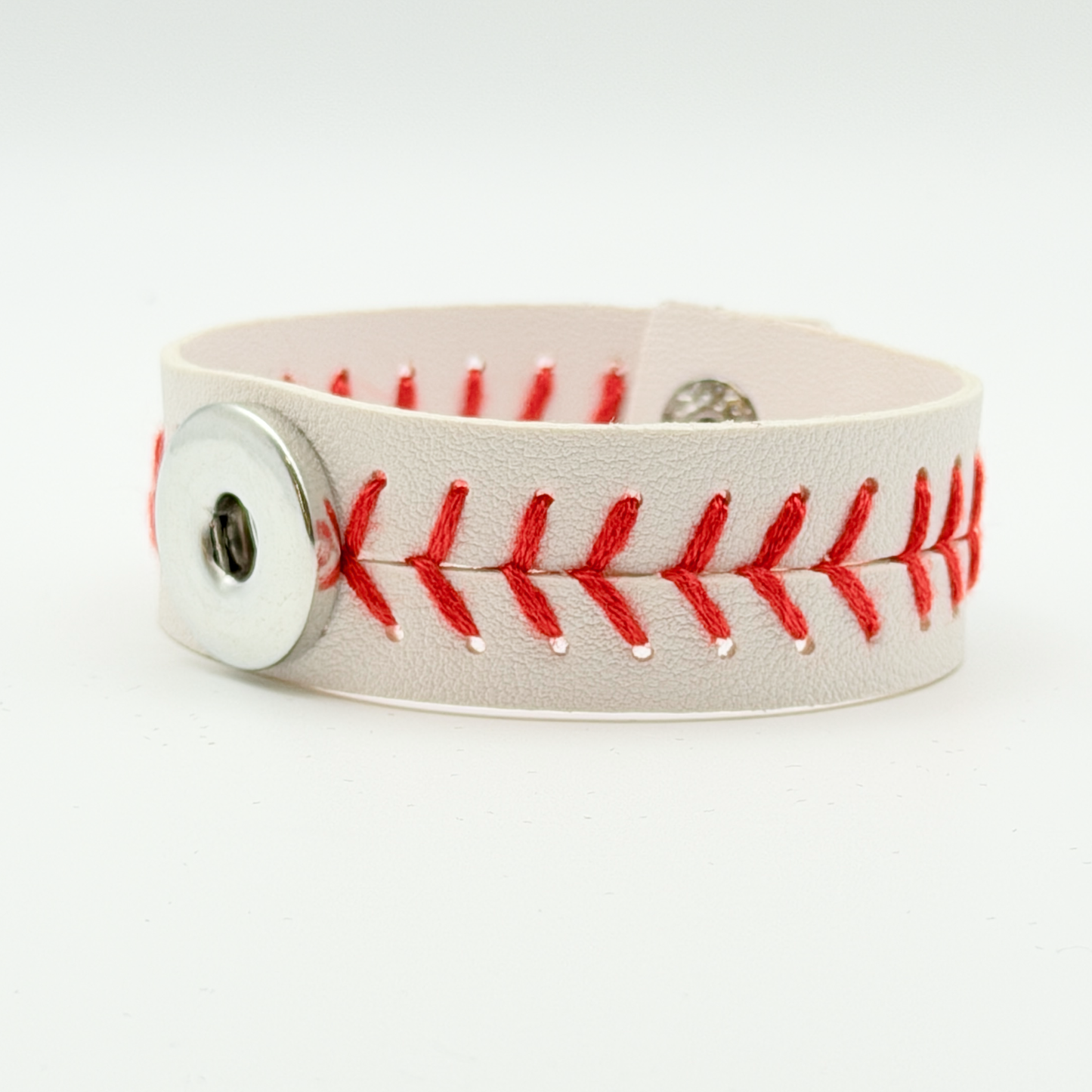 Baseball Lace Snap Bracelet