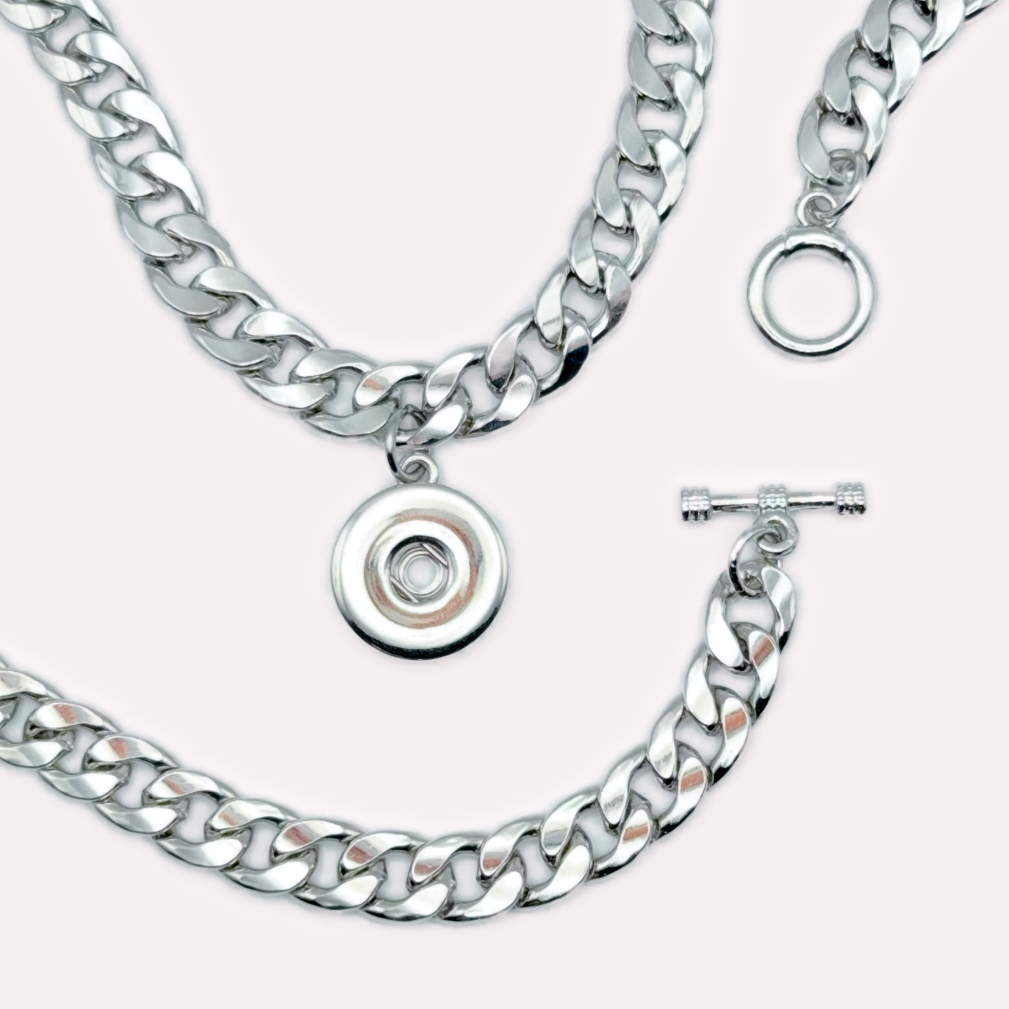 Weighted Chainlink Necklace 26”