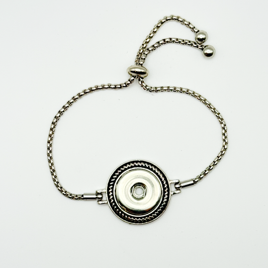 Bolo Rope Trim Snap Bracelet