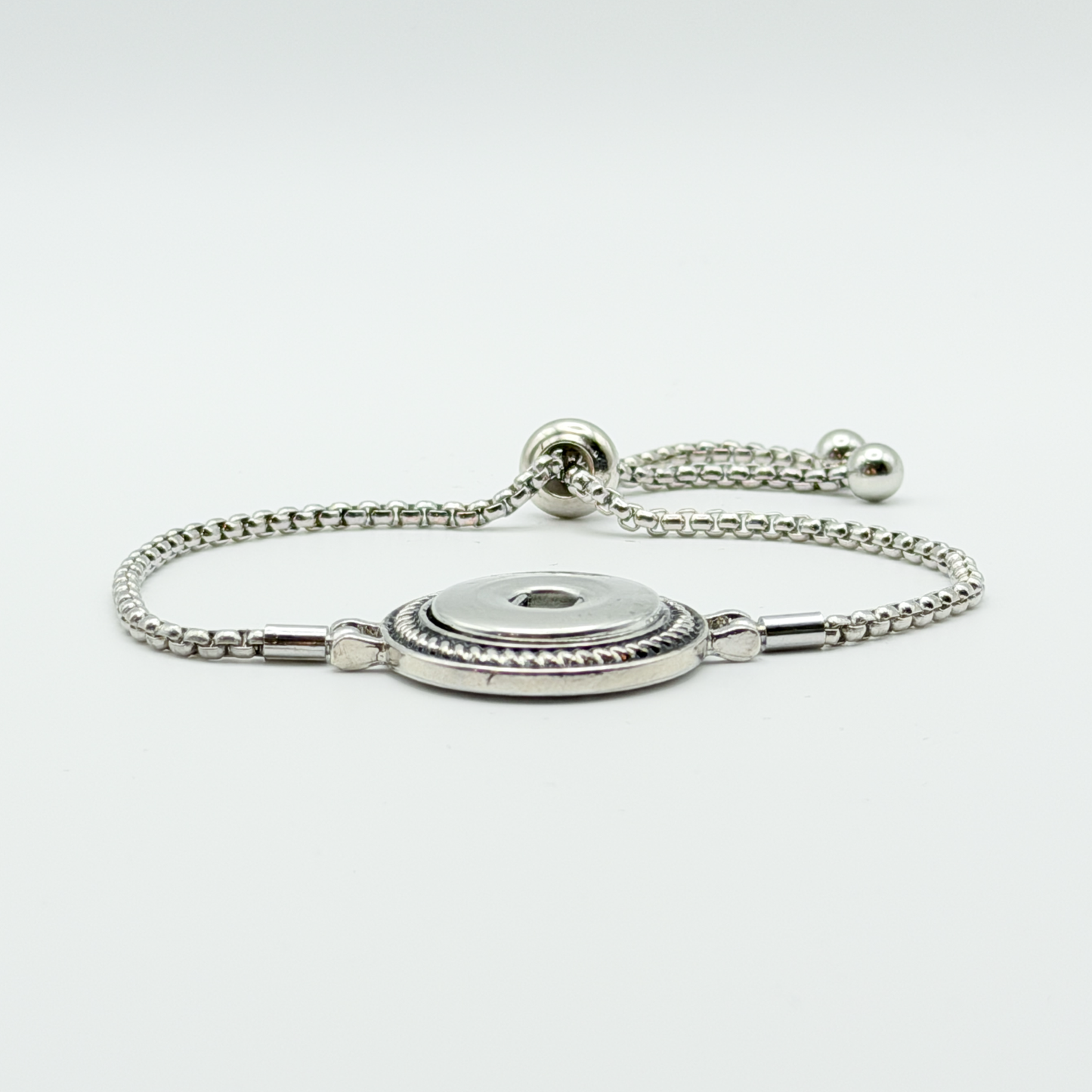 Bolo Rope Trim Snap Bracelet