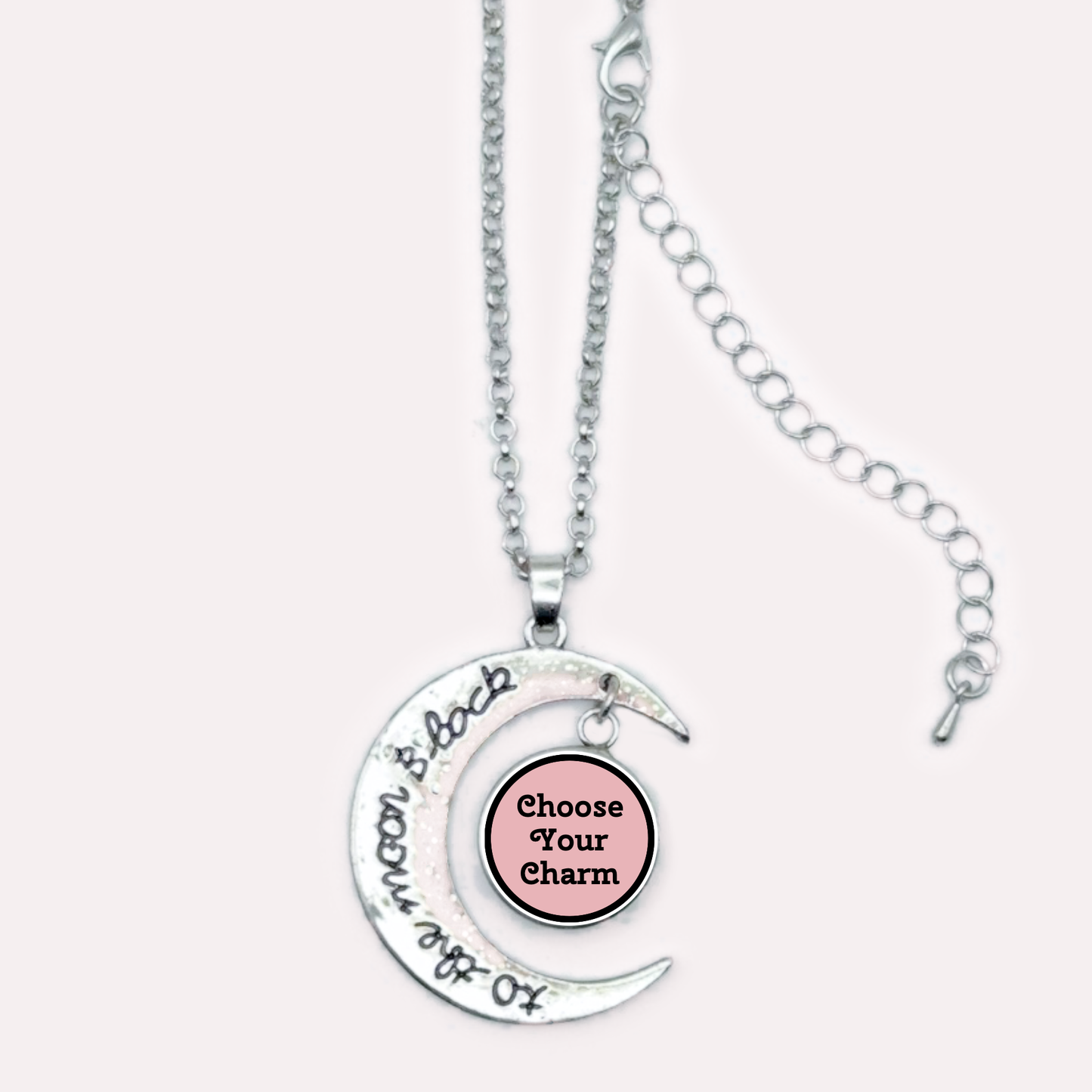 Crescent Moon Snap Necklace - “To the Moon and Back”