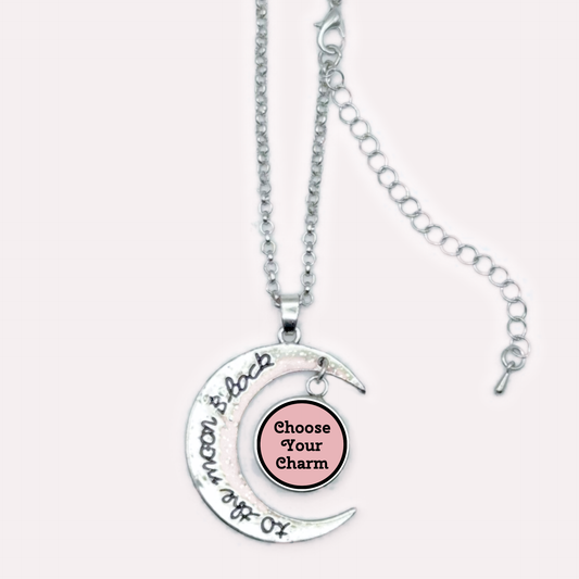 Crescent Moon Snap Necklace - “To the Moon and Back”