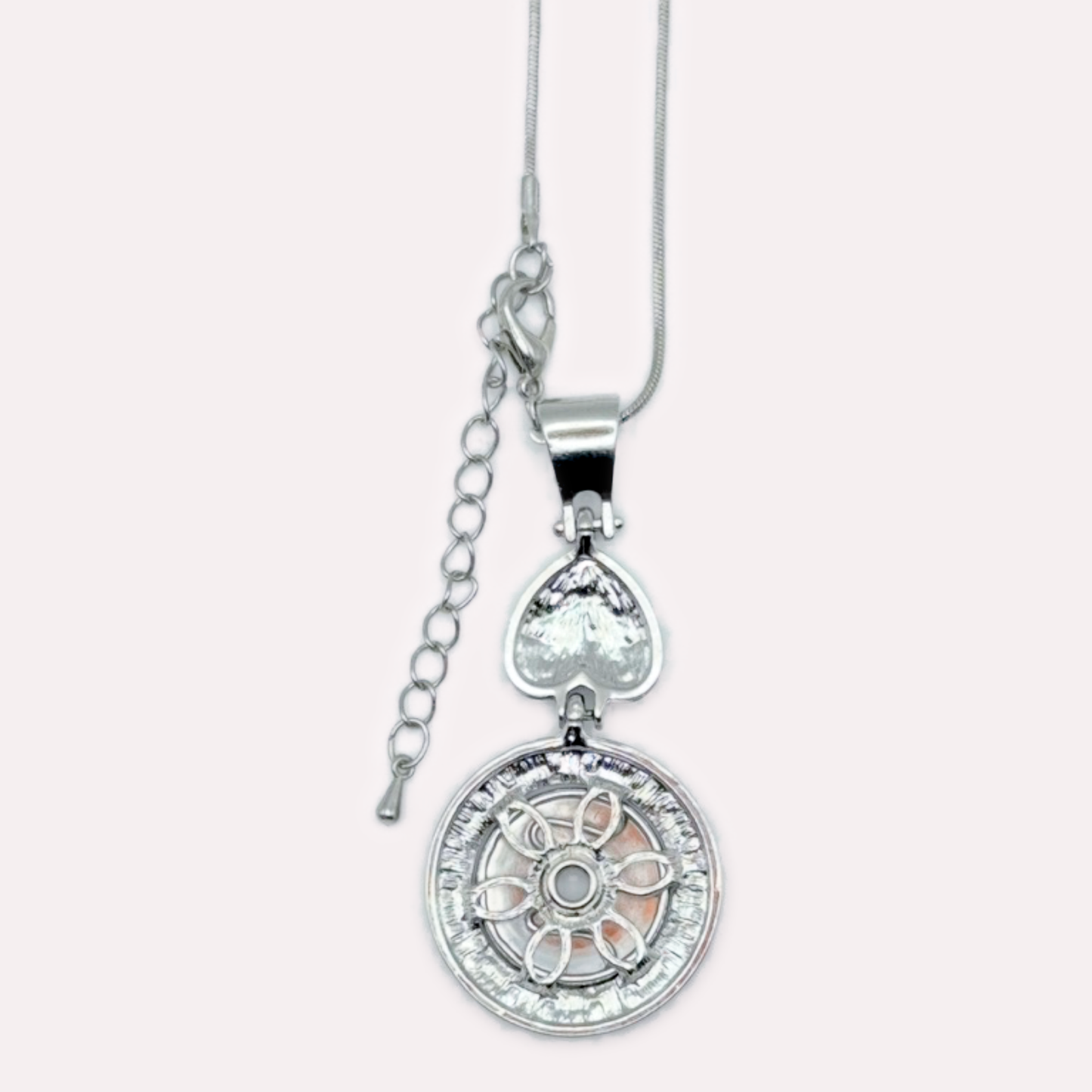 Upside Down Heart Snap Necklace