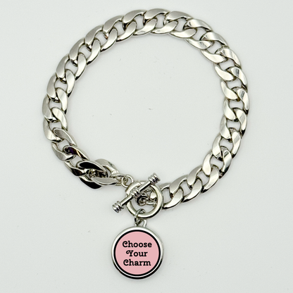Weighted Chain Link Snap Bracelet