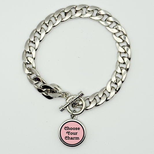 Weighted Chain Link Snap Bracelet